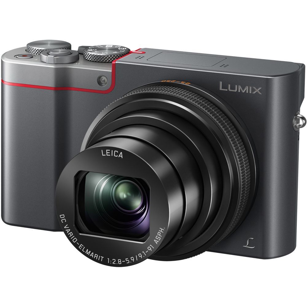 Panasonic Compact Digital Camera - 20.1MP - 4K/25fps - 10x Optical Zoom - Leica - Wi-Fi - Silver