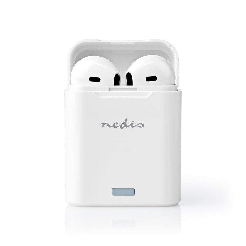 Ecouteurs sans fil Nedis Bluetooth - 2,5 heures d'autonomie - Blanc