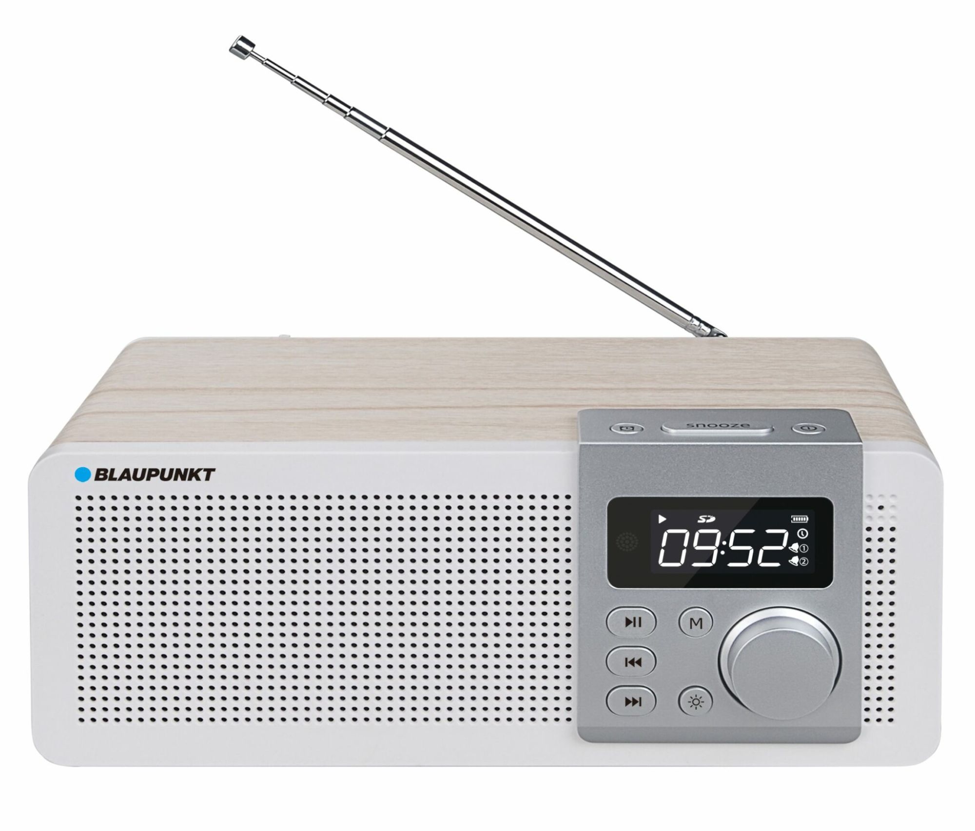 Blaupunkt Portable Digital Radio PP14BT, White Wood