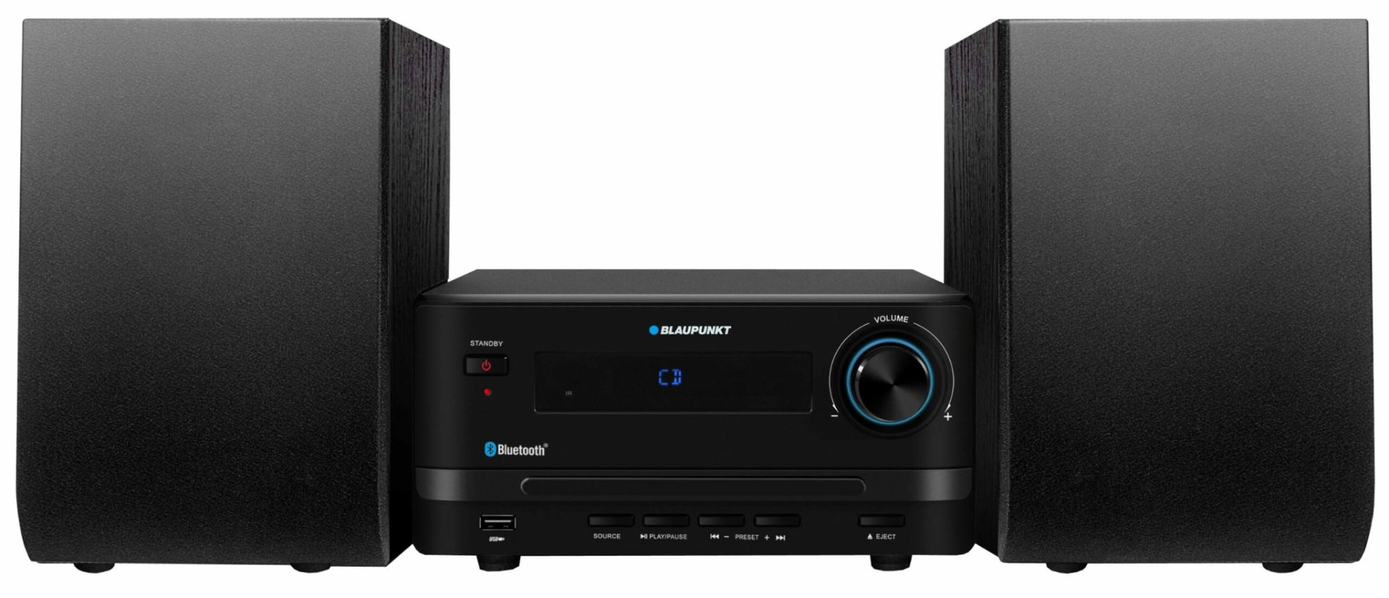 Blaupunkt MS14BT Home Audio System, 45W, Black
