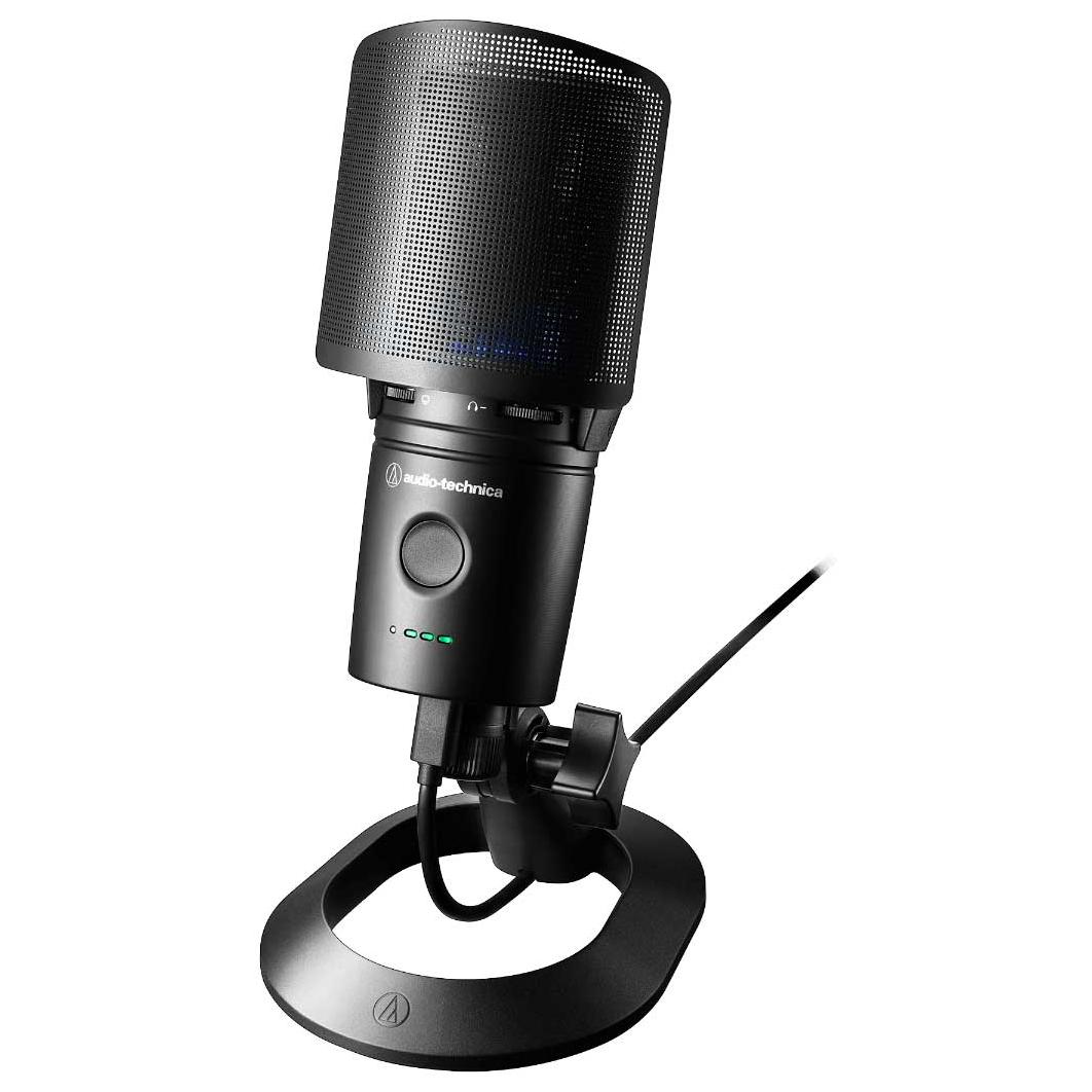 Audio-Technica AT2020USB-XP - Electret USB Microphone - Cardioid Pickup - 24-bit/96 kHz - Headphone Output - PC/Mac