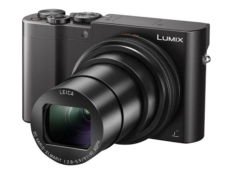 Panasonic Compact Digital Camera - 20.1MP - 4K/25fps - 10x Optical Zoom - Leica - Wi-Fi - Black