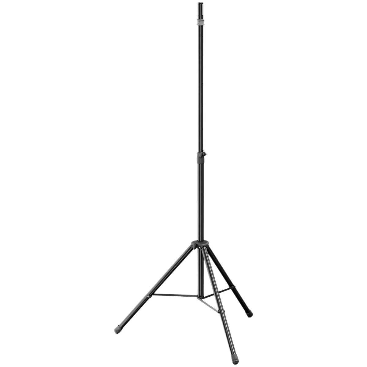 K&M 21439 Speaker Stand - Black - Easy Lock - Security Hook - Acrylic Steel