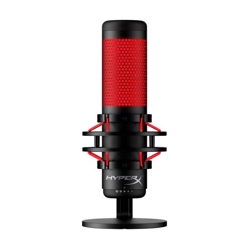 HyperX QuadCast - Microphone autonome pour streamers, créateurs de contenu et joueurs - Noir