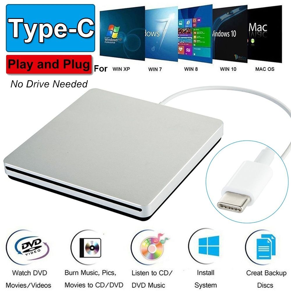 Greatmall External CD/DVD Player TYPE-C 3.0