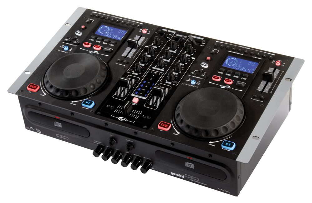 Gemini CDM 3700g - Dual CD Player DJ Mixer - Karaoke Set