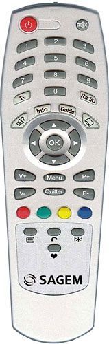 Control remoto original Sagem ISD74/ISD75 (Tamaño: Universal, Color: Negro, Capacidad: No aplicable)