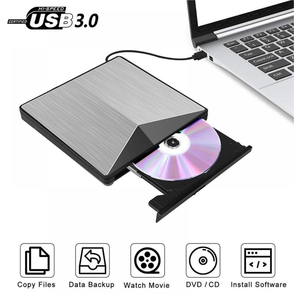 External USB 3.0 CD/DVD Player, Black