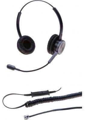 DACOMEX Perl Binaural Headset with Noise Cancelation
