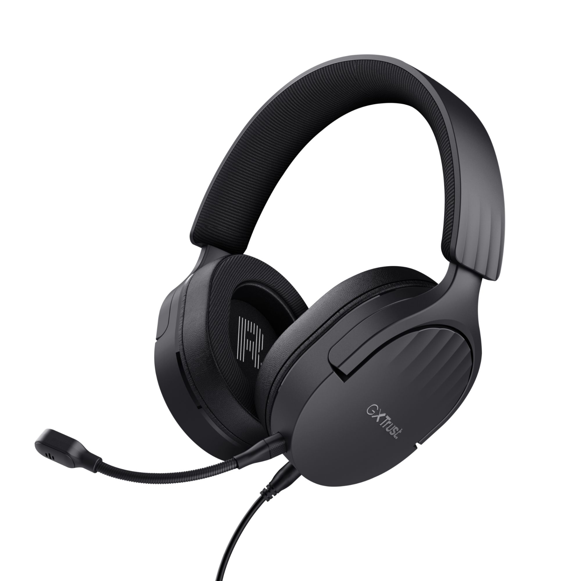 Trust Gaming GXT 489 Fayzo Wired Gaming Headset with Microphone, 85% Recycled Plastics, 3.5mm, PS5, Xbox, Switch, PC - Black