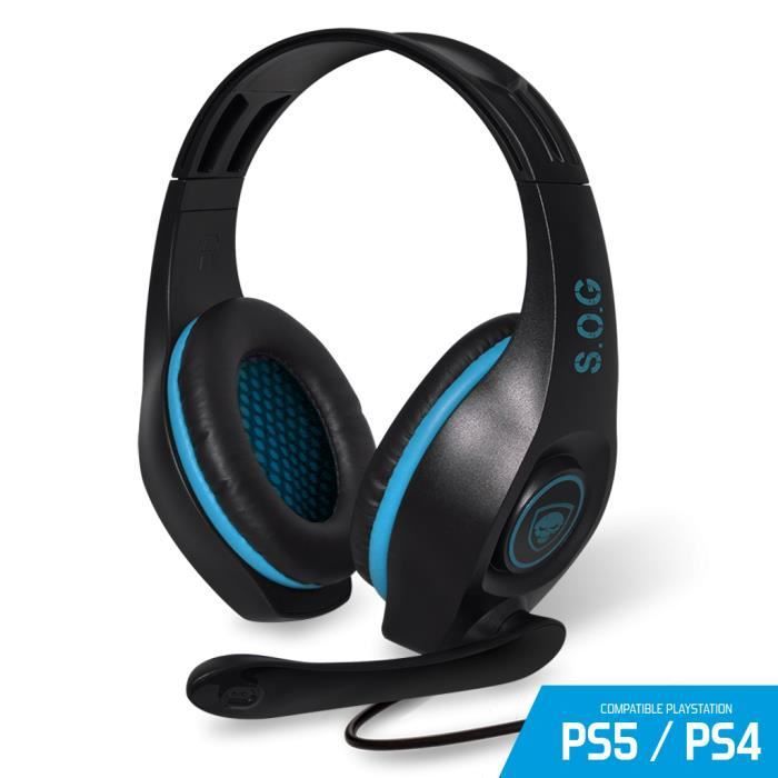 Casque de jeu Spirit of Gamer PRO-SH5 - Noir - Filaire - Stéréo - Micro intégré