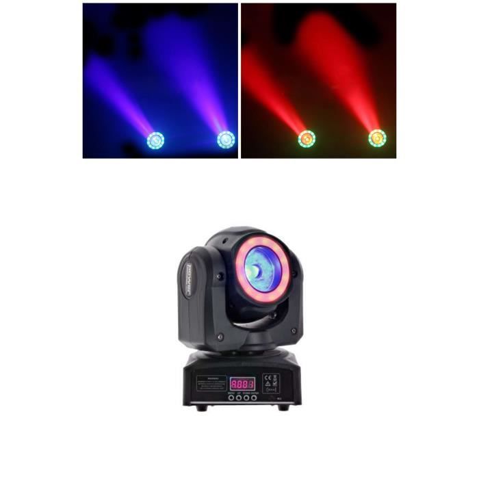 Power Lyre Beam Wash LED 50W Ring - RGBW Light - 12x SMD 5050 LEDs - Black