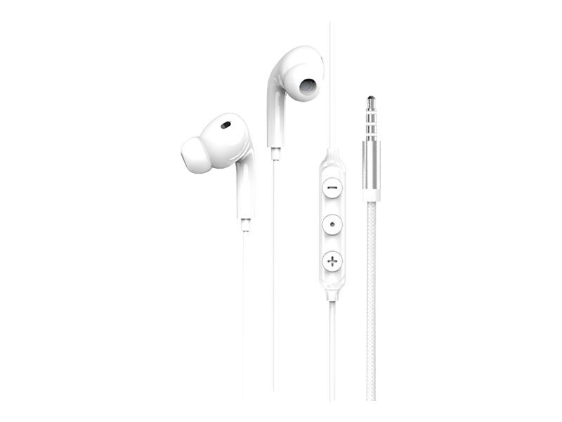 Force Play - Wired Headphones with Microphone - In-Ear - USB-C - White