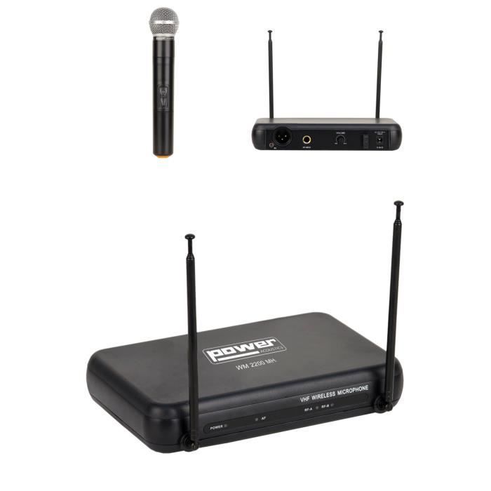 Power Wireless Microphone WM2200 MH - 178.5MHz VHF - Easy Installation - Simple Operation