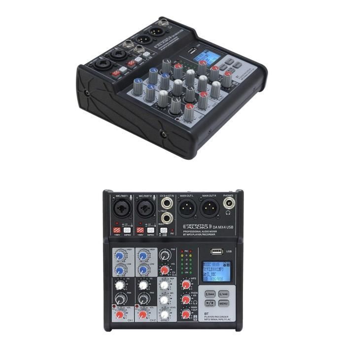 Definitive Audio DA MX4 USB 3-Channel Mixing Console