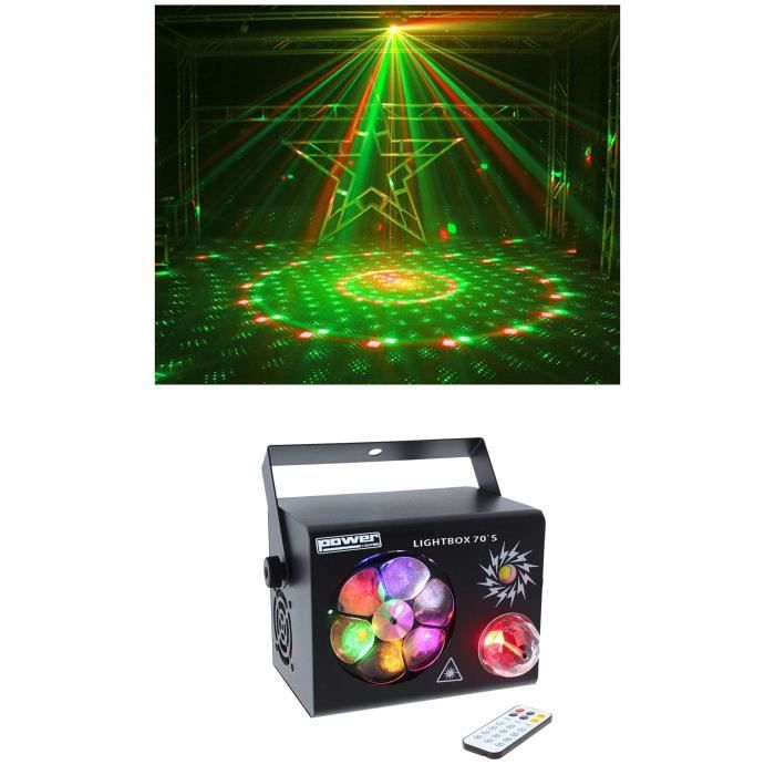 Kit de iluminación Power Multi-Efecto - 4 en 1 con 9W RGBW, estroboscopio de 10W y efecto GOBO de 12W