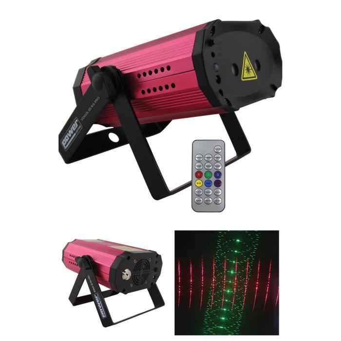 Power 3D Multi-Point Laser Effect 150MW Remote Control Green & Red