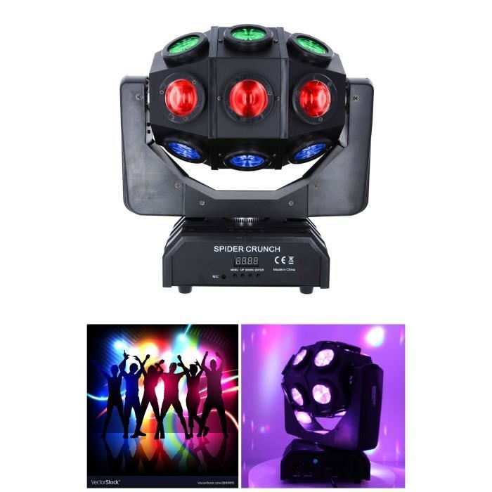 Power Spider Crunch LED Light Set - 18x10W CREE RGBW - 6 Bars of 3 LEDs