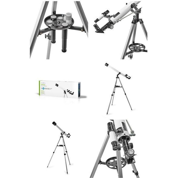 Nedis Astronomical Telescope with Tripod, 70mm Objective, 600mm Focal Length, 5x24 Finderscope