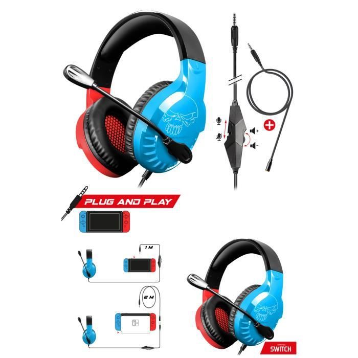 Spirit of Gamer Gaming Headset - Blue and Red