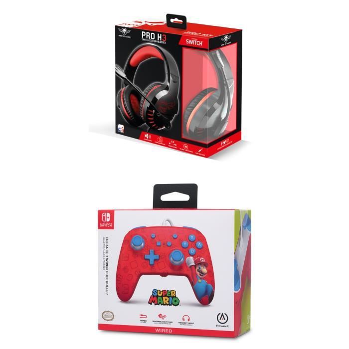 Controlador con cable POWER A para Nintendo SWITCH - Rojo
