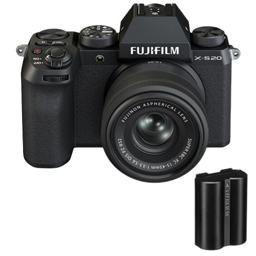 Fujifilm X-S20 Kit 15-45mm Black + Battery Fujifilm NP-W235