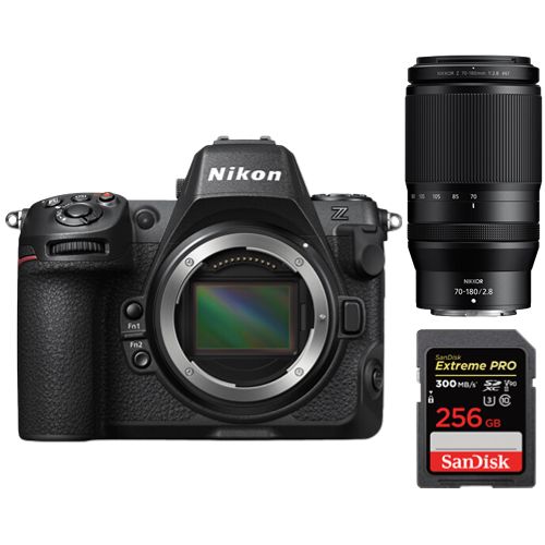 Nikon Z8 Camera Kit with Z 70-180mm F2.8 NIKKOR and SanDisk 256GB Extreme Pro SDXC Card