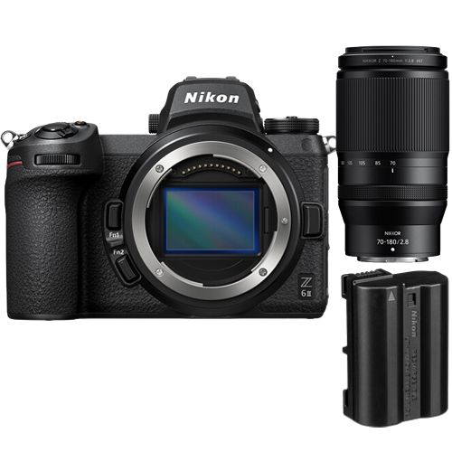 Nikon Z6 II Mirrorless Camera + NIKKOR Z 70-180mm f/2.8 Lens + EN-EL15c Battery