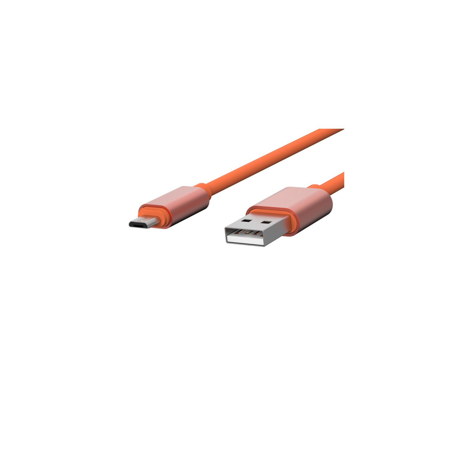 Cable USB a Lightning JAYM 2.4A - 1.7 metros - Colección Pop - Naranja