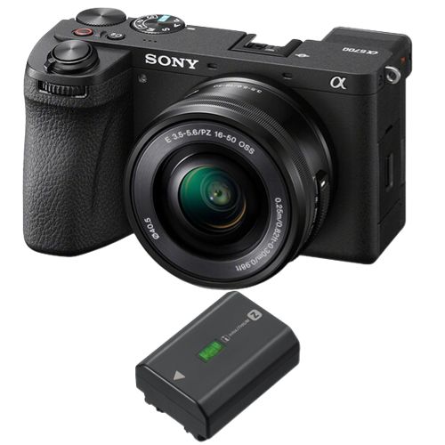 Sony a6700 Mirrorless Camera + Sony E PZ 16-50mm F 3.5-5.6 OSS Lens + Sony NP-FZ100 Battery