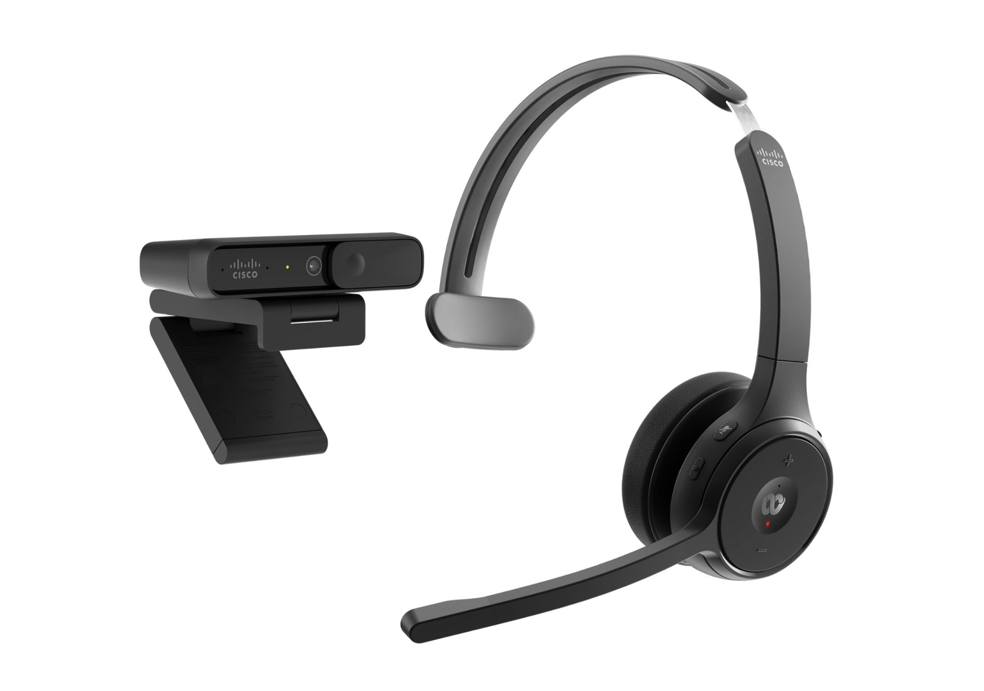 Cisco Headset 722 - Bluetooth Over-Ear Headset - Charcoal Black
