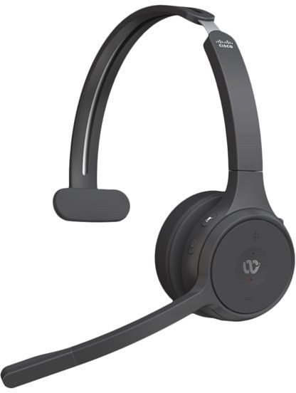 Cisco Headset 721 - Bluetooth Over-Ear Headset - Charcoal Black
