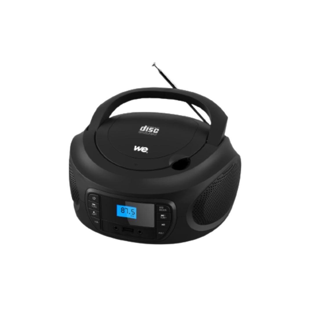 CD Radio Player - USB FM 87.5-108MHz, CD/CD-R/CD-RW Player, 2x2W RMS, Black