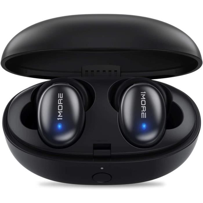 Auriculares inalámbricos 1MORE Bluetooth 5.0 - 24 horas de reproducción - Negro