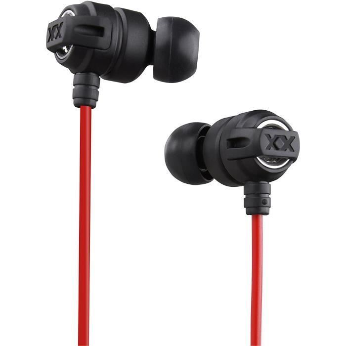 Casques intra-auriculaires JVC HA-FX1X - Rouge - Filaire - Isolation du bruit