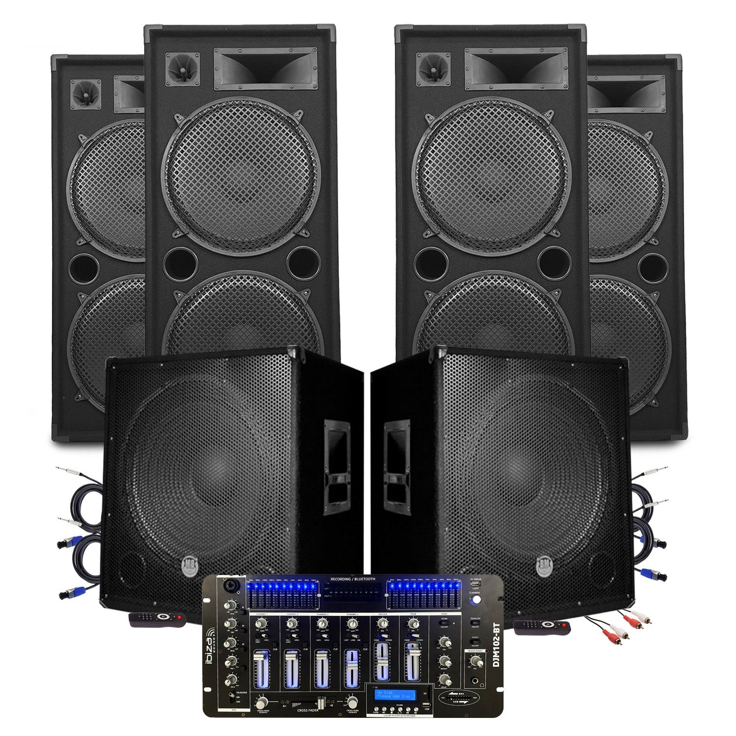 Kit Koolstar Mega Bass - Altavoces Amplificados y Sistema de Sonido
