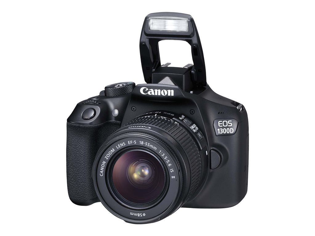 Canon EOS 1300D - Appareil photo numérique - Reflex - 18,0 MP - APS-C - 1080p / 30 images/s - Corps seulement - Wi-Fi, NFC - Noir