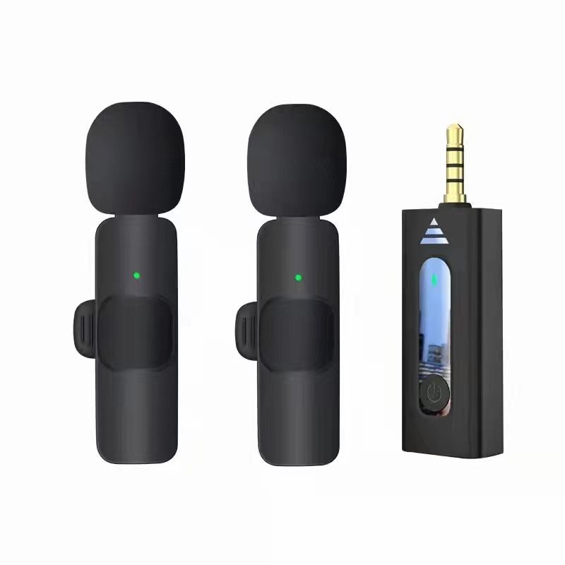 Professional Lavalier Microphone, Wireless Microphone for Camera/Computer/MacBook/Phone, for Video Recording, Youtube, Vlogging, TikTok, Interviews