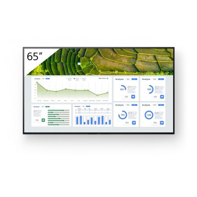 Sony 65" Dynamic Signage Display LCD TV 4K Ultra HD WiFi Black Android 24/7