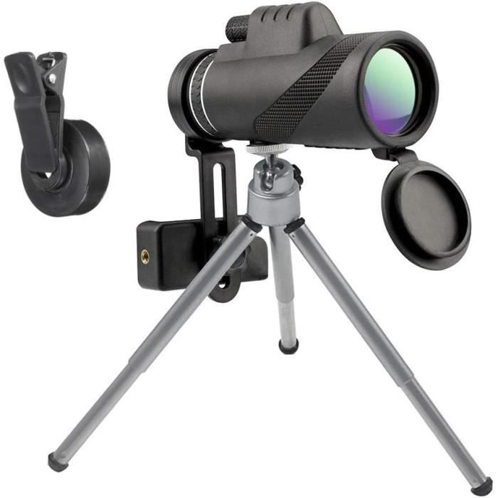 MONO 40x60 Monocular Telescope, Night Vision Waterproof Anti-Fog HD FMC Lens BAK4