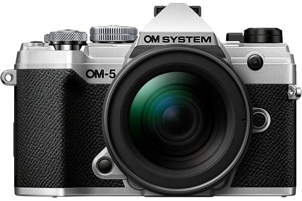 OM System OM-5 Silver + ED 12-45MM F/4 PRO Hybrid Camera