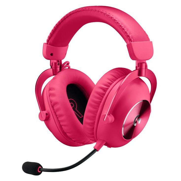 Auriculares Logitech G Pro X 2 - Inalámbricos/Bluetooth - Circunvalar - Rosa