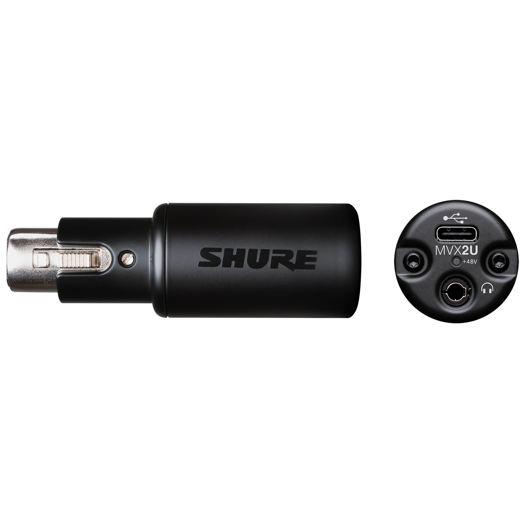 Shure MVX2U - Digital Audio Interface for XLR Microphone