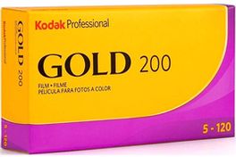 Kodak Gold 200 Film - 120 Format, 5 Films (Pack of 10)