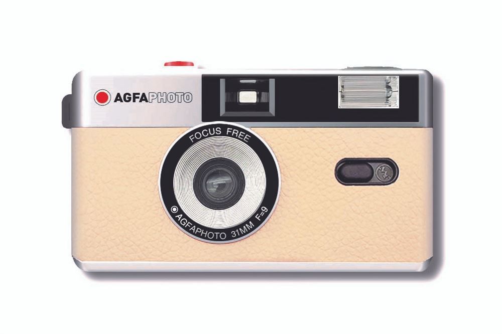 Cámara analógica reutilizable de Agfa - Beige