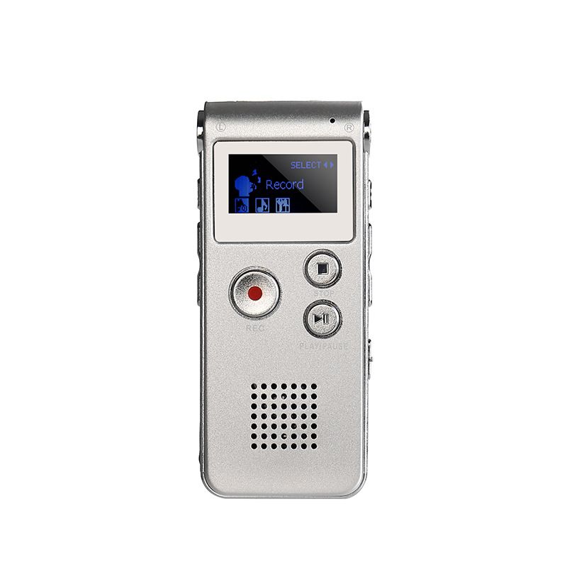 UniversalHouse Digital Recorder 8GB, Double Microphone, MP3 Audio Player for Meetings, Lectures, Interviews