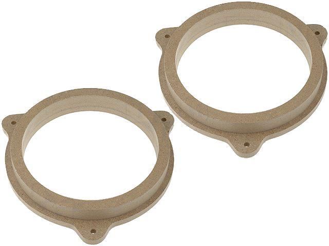 ADNAuto 2 Speaker Brackets for Nissan Almera N16, 165mm MDF Wood - Impregnated/Varnished