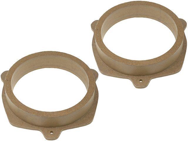 ADNAuto 2 Speaker Brackets for Nissan Primera P11, 165mm MDF Wood - Impregnated/Varnished