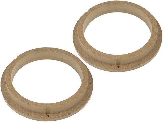 ADNAuto 2 Speaker Mounts, MDF Wood, 165mm - Impregnated/Varnished Panda Rear