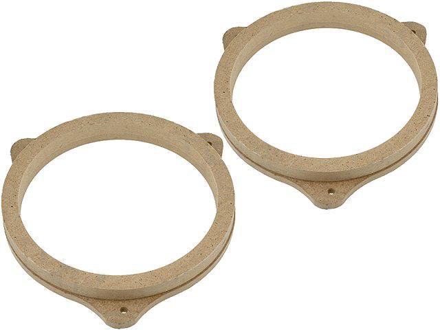 ADNAuto 2 Speaker Mounts, 165mm MDF Wood - Impregnated/Varnished, Compatible with Rover 25-200